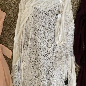 White lace cardigan